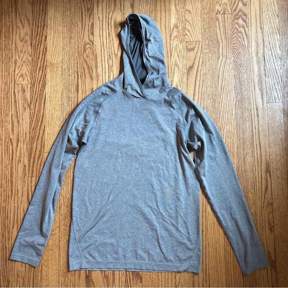 Lululemon Metal Vent Tech Pullover Hoodie Mens S Lightweight Sweat-Wicking gray